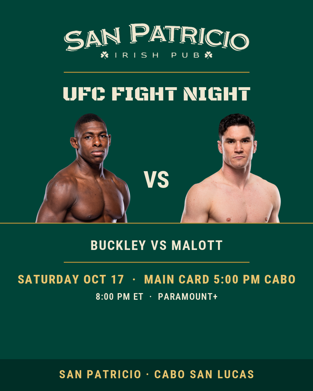 Joaquin Buckley v Mike Malott — UFC Fight Night Edmonton (Main Card)