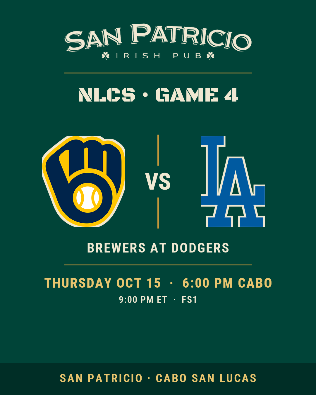 Milwaukee Brewers v Los Angeles Dodgers — NLCS Game 4