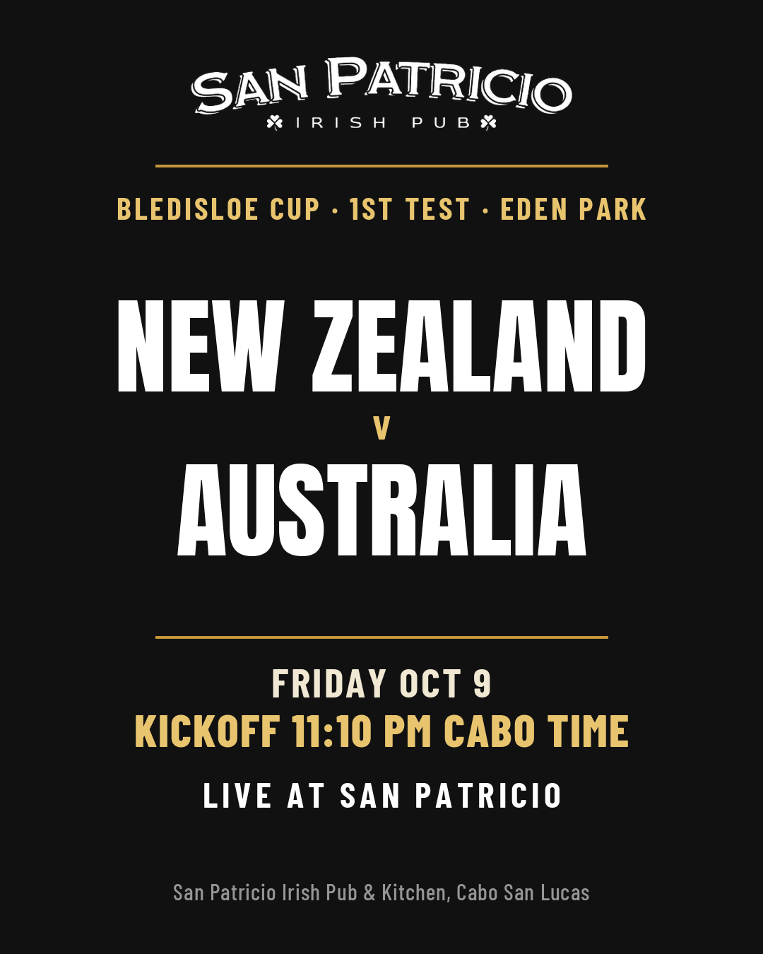 New Zealand v Australia — Bledisloe Cup
