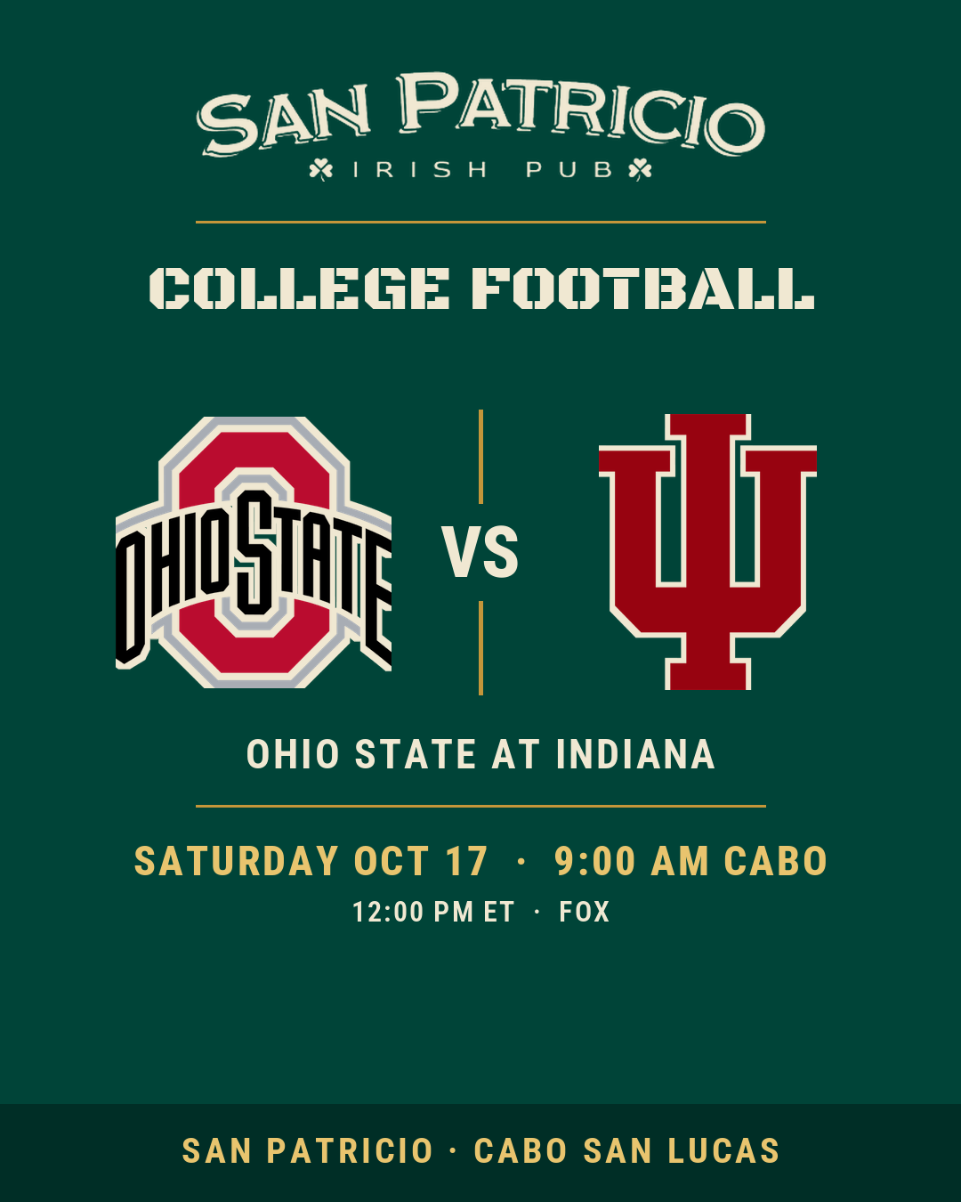 Ohio State v Indiana — College Football