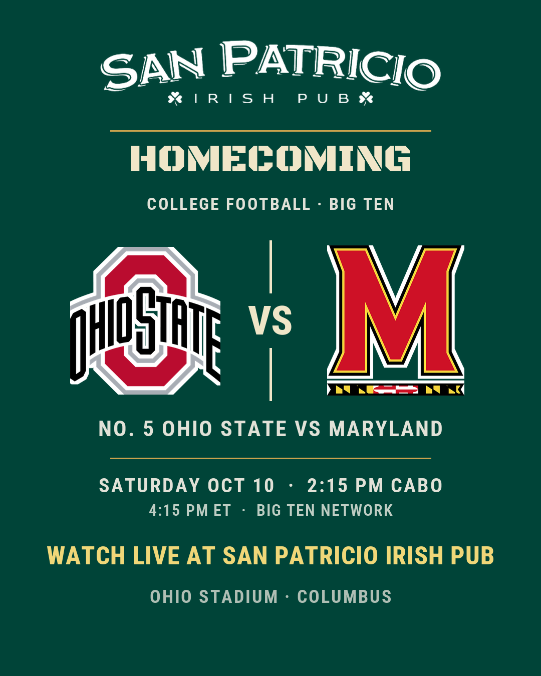 Ohio State vs Maryland, College Football